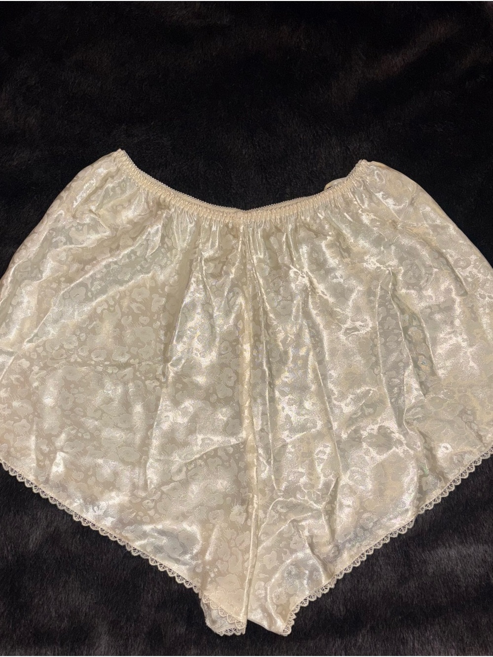 2 PIECE SET Vintage Satin Bustier Camisole in Ivory - Women's Intimates - Picture 4 of 5